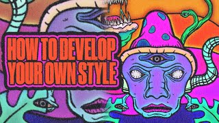 How to develop your own style · Making TrippyPsychedelic art in Adobe Photoshop [upl. by Thacher]