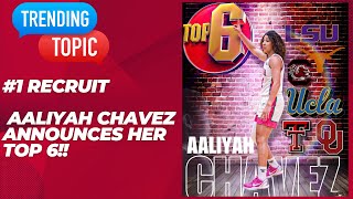 Aaliyah Chavez 1 Recruit in the 2025 Womens Basketball Class announces her top 6 [upl. by Lysander]