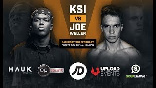 KSI vs Joe Weller – Copper Box Arena February 3rd 2018 [upl. by Nivrac843]