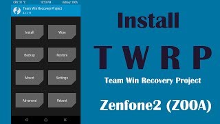 Install TWRP [upl. by Billye]