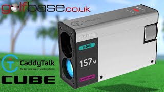 CaddyTalk Cube Laser Rangefinder now available at golfbasecouk [upl. by Negroj]