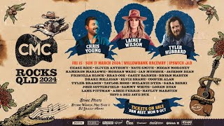 CMC Rocks QLD 2024 with Lainey Wilson Tyler Hubbard Chris Young amp More [upl. by Etnod]