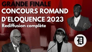 Finale du Concours Romand dEloquence 2023 [upl. by Gnouh390]