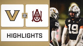 SEC Football Vanderbilt vs Alabama AampM Highlights [upl. by Siegler]