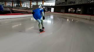 Schaatstechniek speedskating technique fine tuning in Inzell of Tilburg [upl. by Grishilda]