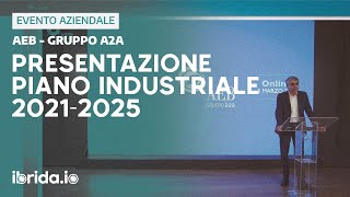 Presentazione Piano Industriale 2021  2025  AEB gruppo A2A [upl. by Gittle]