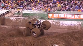 INSANE Sonuva Digger Freestyle  Foxborough  Monster Jam 2018 [upl. by Carlynn]