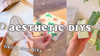 aesthetic clay DIY ideas 🎨 things to do when your bored [upl. by Fondea]