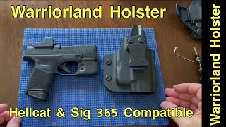 Springfield Hellcat  Sig 365 Warriorland Holster and Light Combo Review [upl. by Shalne141]