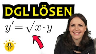 Differentialgleichung lösen – DGL 1 Ordnung Anfangswertproblem Trennung der Variablen [upl. by Neehahs931]