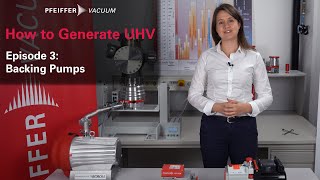 How to generate UHV Episode 34 – Backing pumps  by Pfeiffer Vacuum [upl. by Ahsemak]