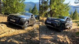 Dacia Duster 2024 vs Mercedes GLC Coupe 2018 Off Road [upl. by Herriott]