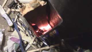 Rocket Stove Burn Time  Highly Efficient wood burner [upl. by Oker]