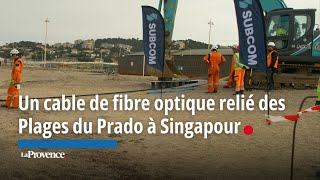 La fibre très haut débit sousmarine est arrivée à Marseille [upl. by Ernest]