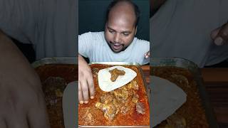 ROTI EATING WITH MUTTON🔥 youtubeshorts food foodie foodblogger mukbangers [upl. by Anselma]