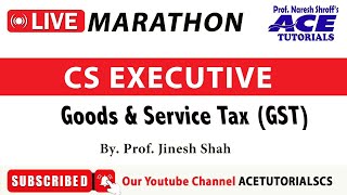 MARATHON  CS EXECUTIVE  GST  DEC 24 EXAM  ACE TUTORIALS  CS COACHING  INDIAS NO1 [upl. by Aicemed1]