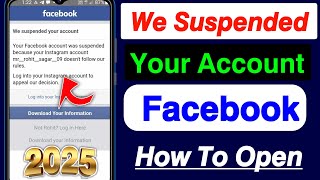 How To Recover Disabled Facebook Account 2024  Weve disabled your account facebook 2024 [upl. by Nwahsak]