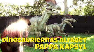 Dinosauriernas Alfabet  ABCsång och dansvideo för barn med Pappa Kapsyl [upl. by Enyehc]