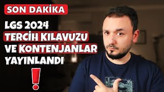 Dikkat  LGS 2024 TERCİH Kılavuzu Yayınlandı  TÜM DETAYLAR [upl. by Kevan]