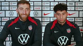 USMNT GOALKEEPER MATT TURNER amp FORWARD RICARDO PEPI talk prior to Nations League matches vs Jamaica [upl. by Aryc]