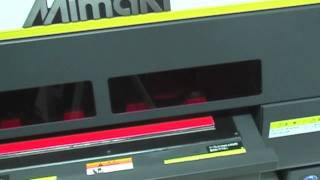 Mimaki UJF3042 printing onto watermov [upl. by Hadwyn743]