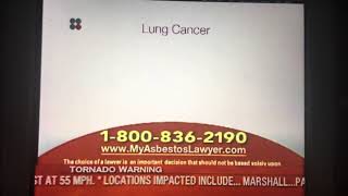 Mesothelioma TV Commercial August 1686April 1 2011 [upl. by Ethan574]