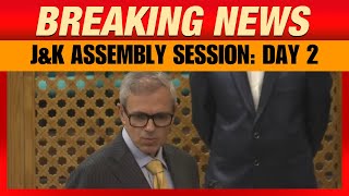 JampK Assembly Session Proceeding LIVE  2nd Day of JampK Assembly Session  CM Omar Abdullahs Speech [upl. by Hyland]