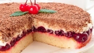 Бисквит с вишней ОЧЕНЬ ВКУСНЫЙ РЕЦЕПТ [upl. by Colet]