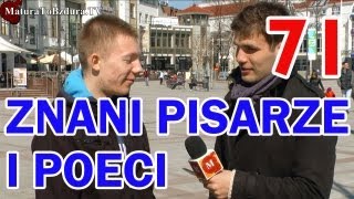 ZNANI PISARZE I POECI  odc 71 MaturaToBzduraTV [upl. by Shane]