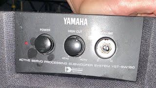 Yamaha YSTSW150  Hacked with machete  Subwoofer to repair Right [upl. by Redla]