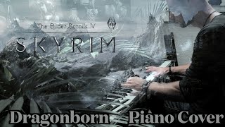 Skyrim  Dragonborn Piano Cover [upl. by Esorrebma632]