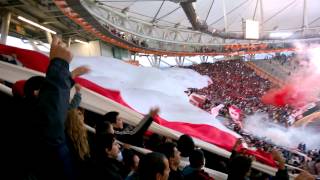 Huracán en La Plata desplegando el telón [upl. by Bezanson]