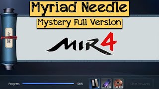 Myriad Needle Mir4 Mystery Mission Full [upl. by Tnecnivleahcim]