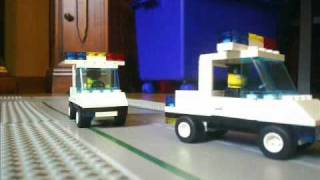 Stop Motion LEGO Police Chase [upl. by Nyltiak]