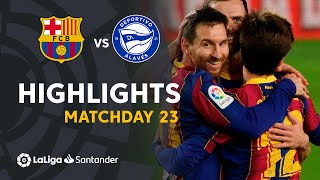 Highlights FC Barcelona vs Deportivo Alavés 51 [upl. by Manuela]