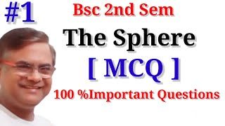 MCQ The Sphere Multiple Choice Questions Analytic Geometry [upl. by Nilam]