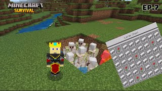 Best Iron Farm  Minecraft Survival Series Episode 7 [upl. by Kaya]