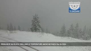 PRIMA NEVE SUI RILIEVI CROLLANO LE TEMPERATURE ANCHE NEI PAESI  04102024 [upl. by Atiran]