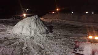 Massey Ferguson 1010 WILD ride through deep snow [upl. by Harness843]