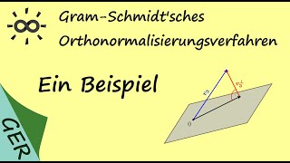 GramSchmidt  Ein Beispiel  GramSchmidtsches Orthonormalisierungsverfahren [upl. by Uund206]