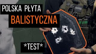 POLSKA PŁYTA BALISTYCZNA  TEST  CAPRA [upl. by Nehcterg]