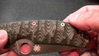 CUSTOM PIMPED Spyderco Tenacious NEW PATTERN [upl. by Declan]