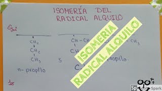 Isomeria de RADICAL ALQUILO ejemplos y Nomenclatura [upl. by Corrine]