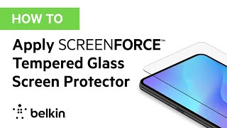 How To Apply Your SCREENFORCE™ Tempered Glass Screen Protector with Easy Alignment Stickers [upl. by Henrieta]