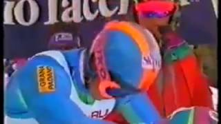 Alberto Tomba wins giantslalom Waterville Valley 1991 [upl. by Norvin]