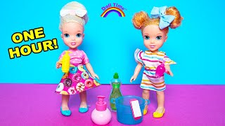 Elsie and Annie Best Cleaning Up Kids Stories  1 Hour Video [upl. by Arimihc]