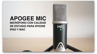 Apogee Mic análisis [upl. by Naugan]