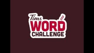 Level 756 2024 Tims Word Challenge L756 Tim Hortons [upl. by Kendry]