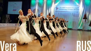 Vera RUS  2015 European STD Formation  DanceSport Total [upl. by Einahpet296]