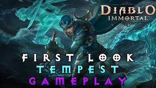 Diablo Immortal New Tempest Class First Look and Paragon Trees All Skills Essences and Gameplay [upl. by Acul]